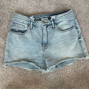 Good American Light Blue Jean Shorts